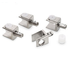 Braçadeira de painel de vidro de liga de zinco para gabinete