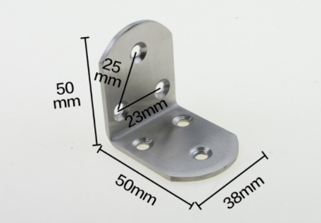 Código de canto de aço inoxidável mais largo e grosso Conectores de móveis Mesas e cadeiras laminadas Suporte fixo Tipo L 90 graus Código de ângulo reto