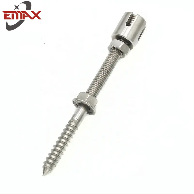 Equipamento de aço inoxidável verde do hardware dos encaixes da corda de fio do suporte do cubo da parede