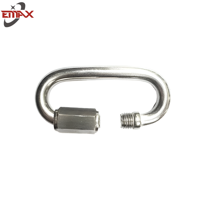 Links rápidos em forma de D de aço inoxidável para serviços pesados ​​para aparelhamento