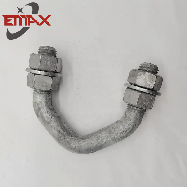 Hot Dip galvanized U Bolt e prendedores para hardware de linha de pólo