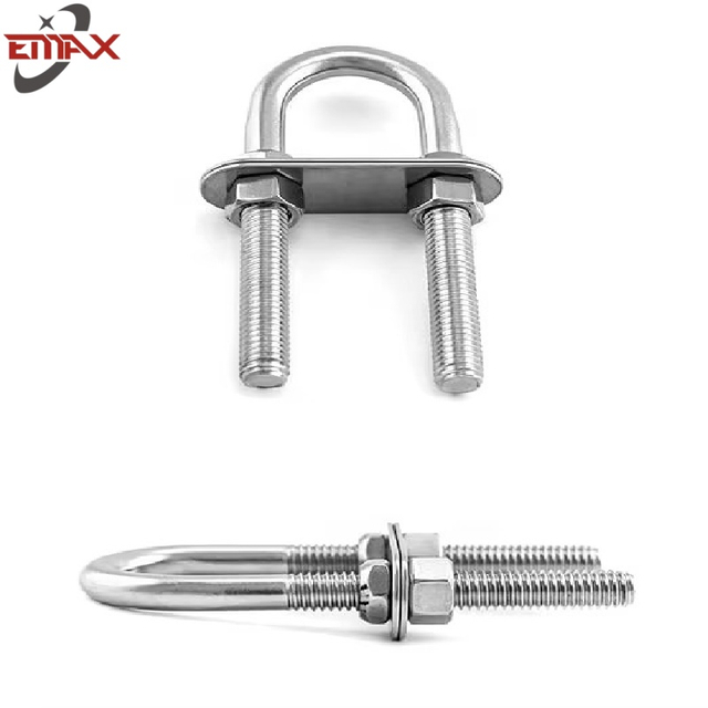 304 316 parafusos U de aço inoxidável e porcas com lavadora plana