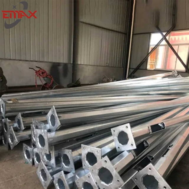 Postes de iluminação de rua de aço galvanizados