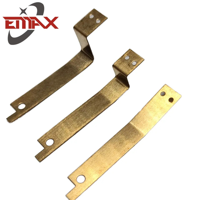 Precisão do OEM que carimba grampos de mola pequenos planos inoxidáveis ​​de aço de cobre da peça de metal