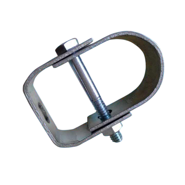 Suporte galvanizado tipo D para linhas de energia aéreas