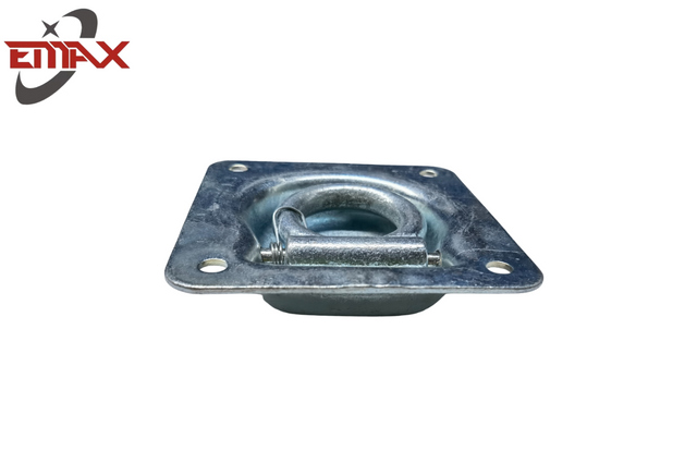 Âncora de amarração com anel D embutido em aço para serviço pesado para reboques e caminhões