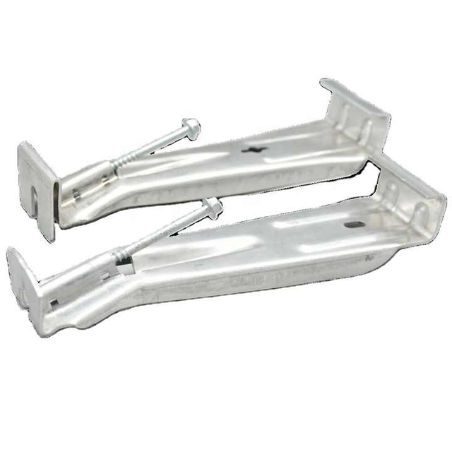 Suportes de calha estilo K para serviços pesados ​​com prendedor de clipe