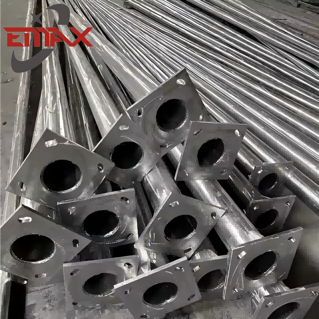 Galvanized Road Garden Parking Lamp Pólo Post Metal Outdoor Street Iluminação