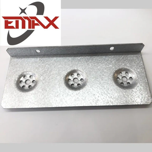 Metal perfurado perfurado que carimba a peça galvanizada da folha de alumínio da fabricação de aço do ângulo para a agricultura industrial