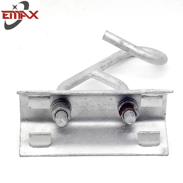 Tipo suporte aéreo de C do hardware da linha elétrica da liga de alumínio de Polo com gancho