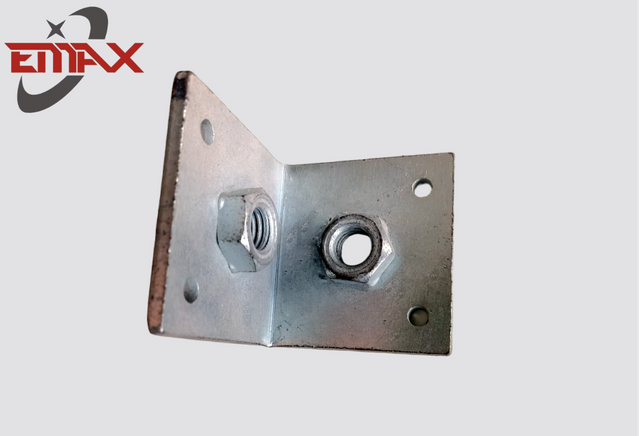 Suportes de canto de aço galvanizado em forma de L para serviços pesados ​​para montagem de móveis