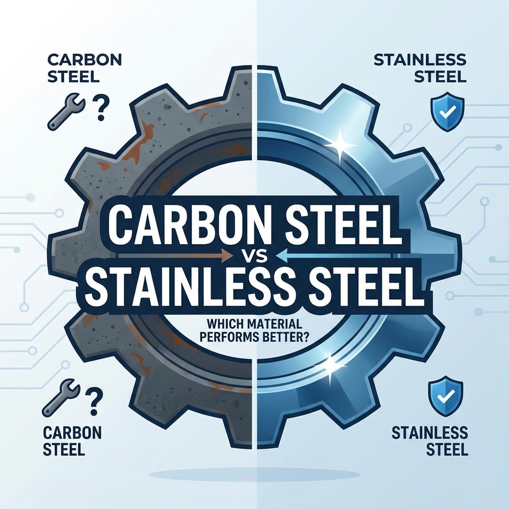 Aço carbono versus aço inoxidável para peças industriais: qual material tem melhor desempenho?